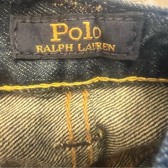 POLO Ralph Lauren Authentic Denim Goods Jeans Size 34X34 Men Blue Slim Straight